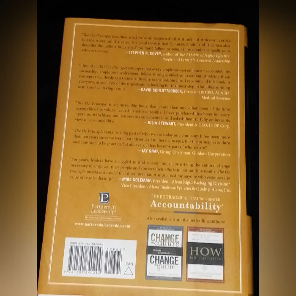 The Oz Principle Book